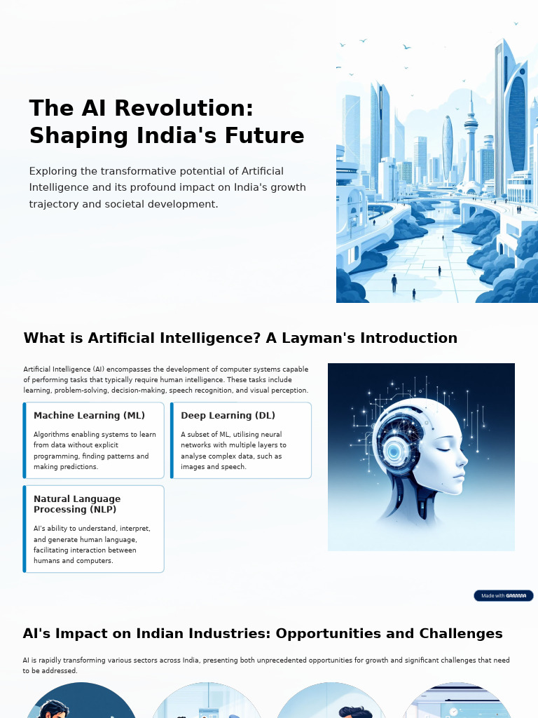 The AI Revolution Shaping Indias Future | PDF | Artificial Intelligence ...