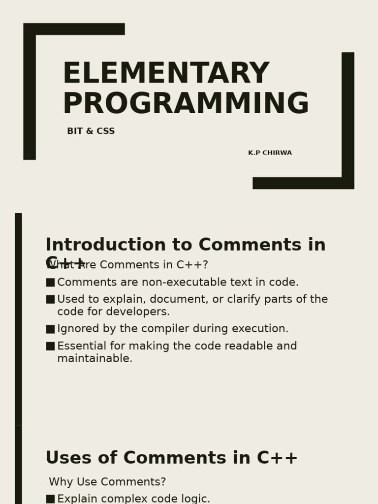 C++ Comments and Data Types Explained | PDF | C++ | Computer Programming