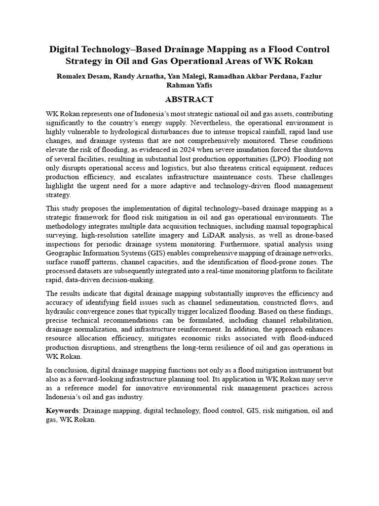 Abstract Digital Mapping As A Flood Control | PDF | Flood | Geographic ...
