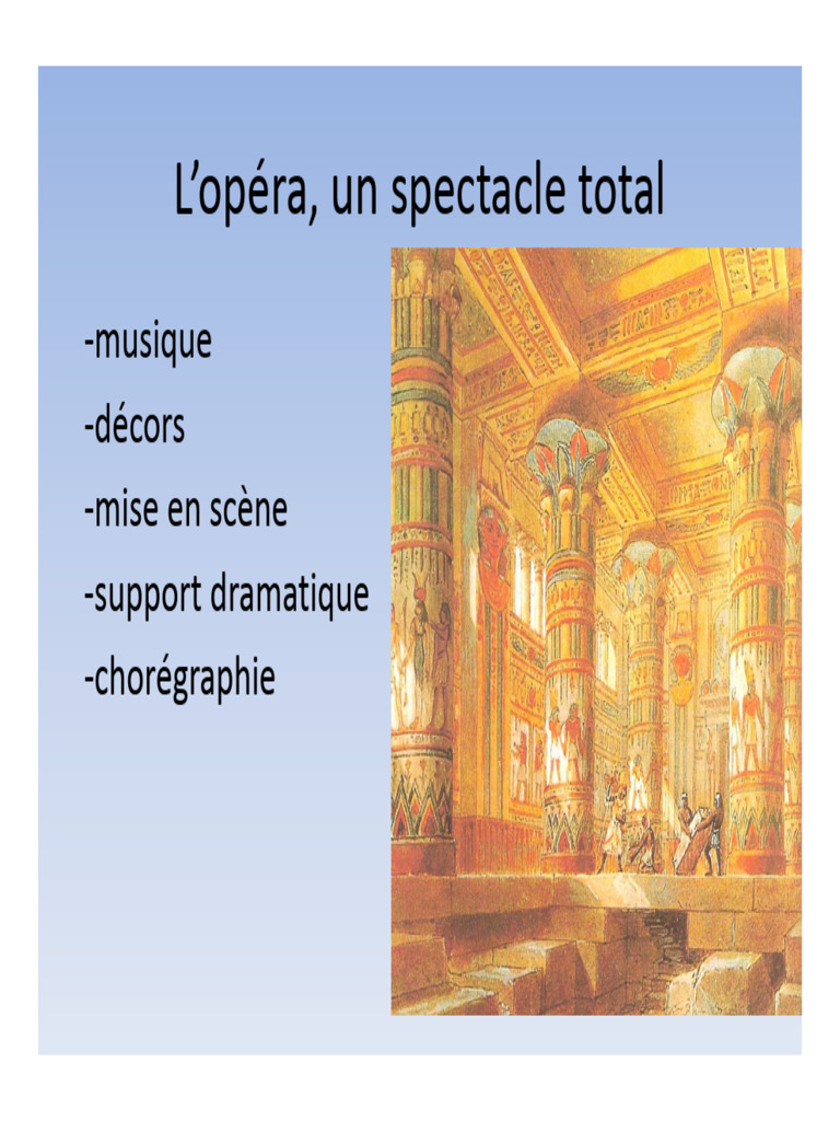 L'Opéra : Chant, Émotions et Dramaturgie | PDF