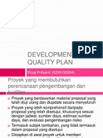 Development and Quality Plan
