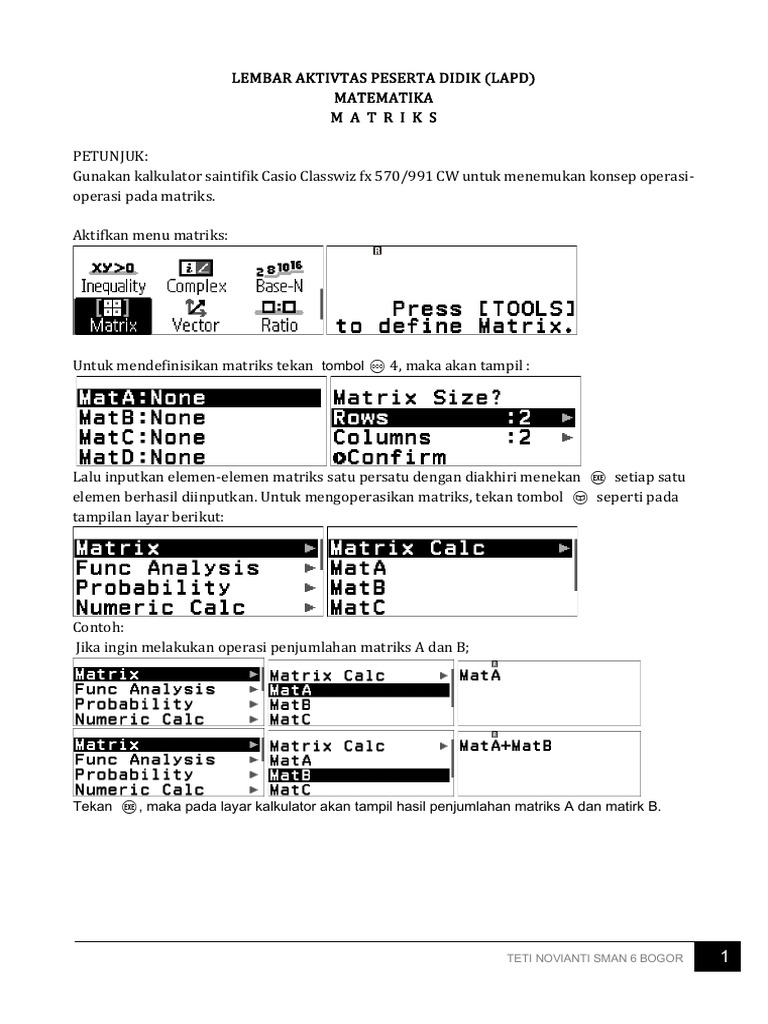 Lapd Matriks - 991cw | PDF