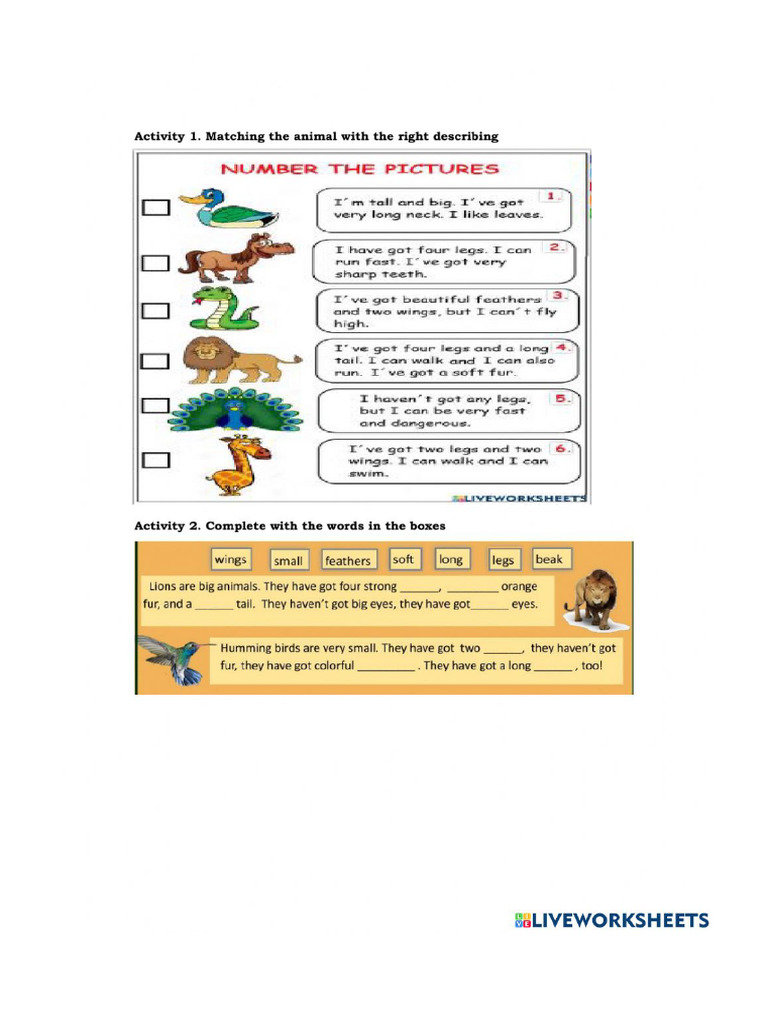 Descritptive Text Latuhan Animal | PDF
