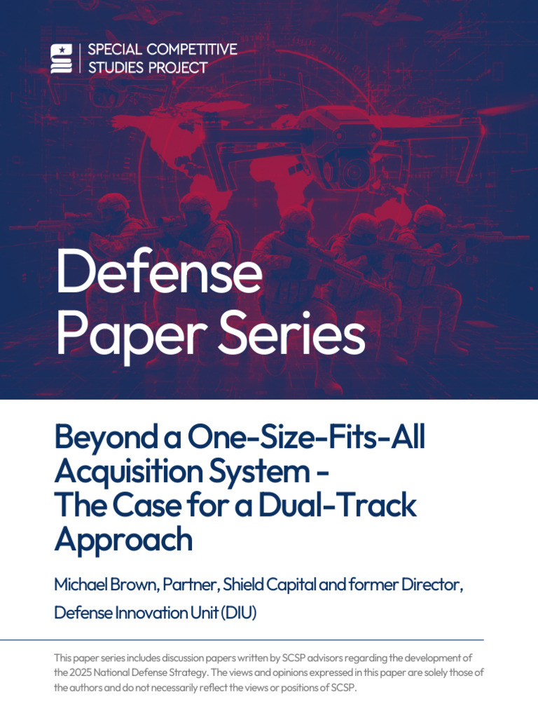 Dual-Track Acquisition Reform for Defense | PDF