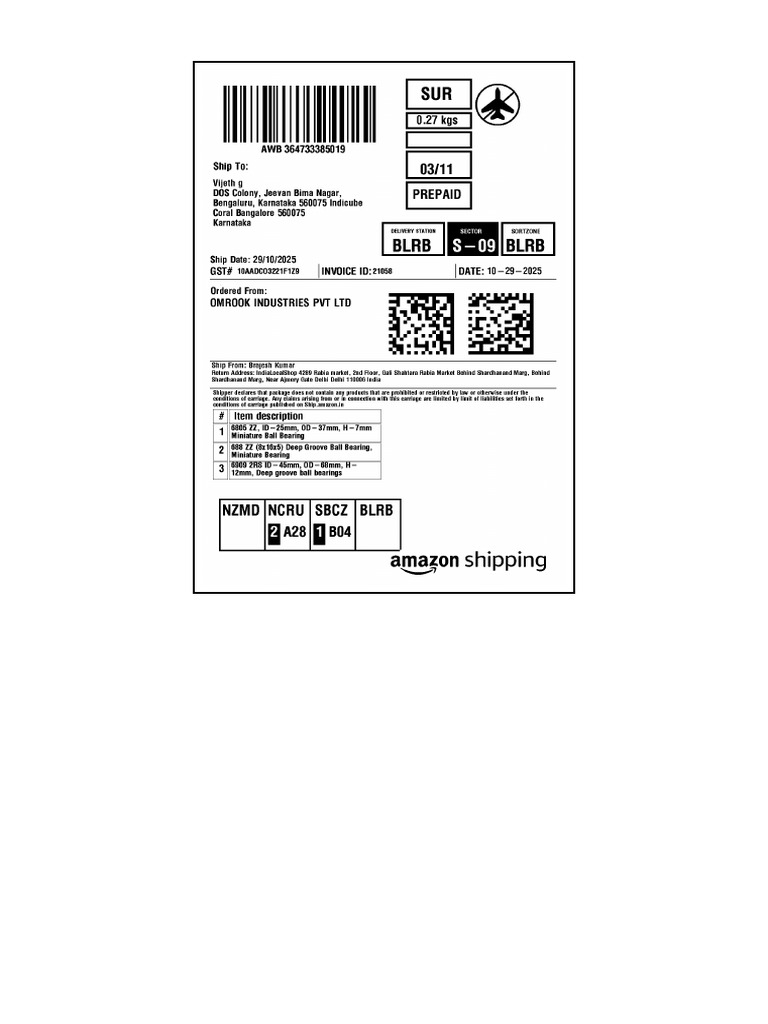 Label 364733385019 | PDF