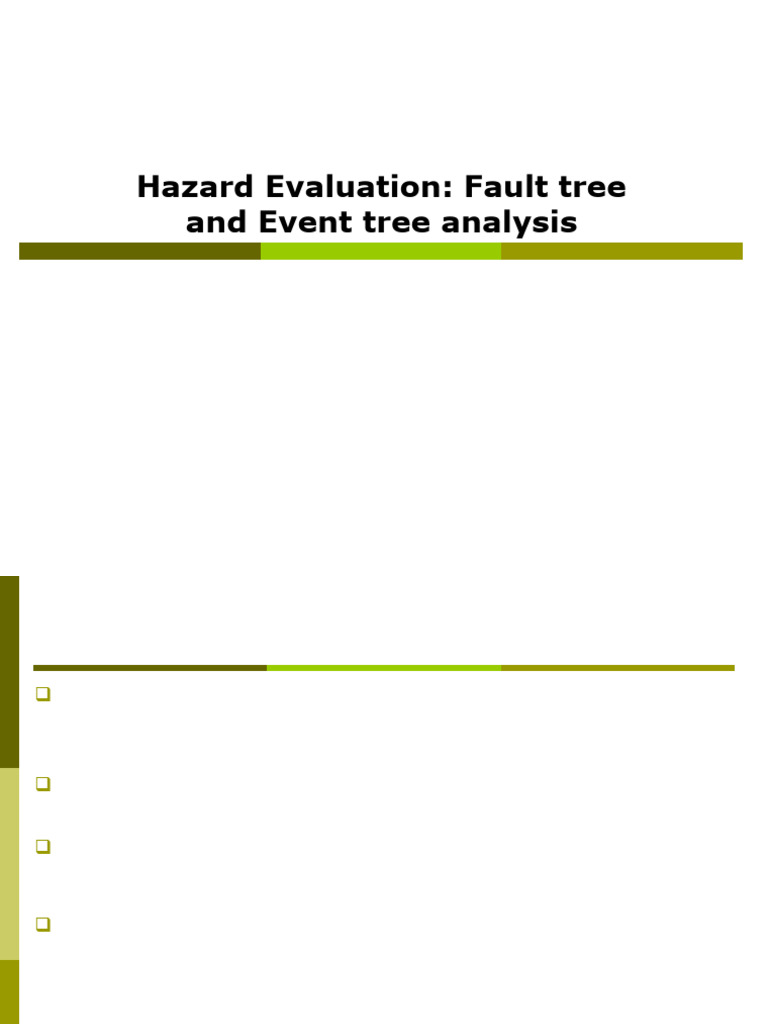Fault Tree and Event Tree Analysis Guide | PDF | Reliability Engineering