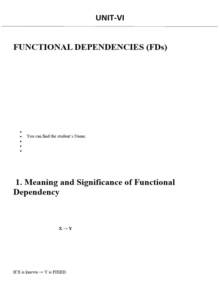 Understanding Functional Dependencies in Databases | PDF | Database ...
