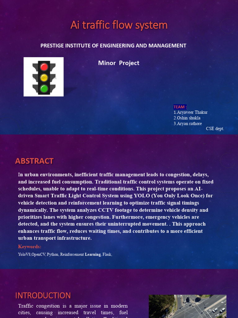 AI-Driven Smart Traffic Control System | PDF | Traffic | Traffic Light