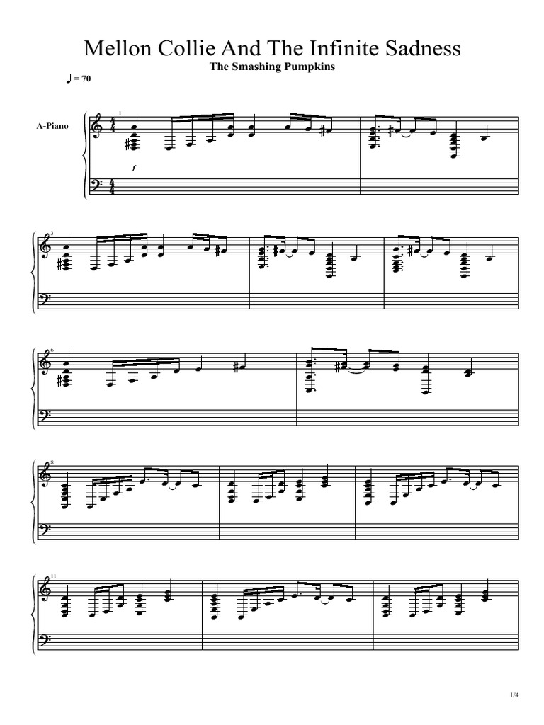 Mellon Collie Sheet Music Guide | PDF