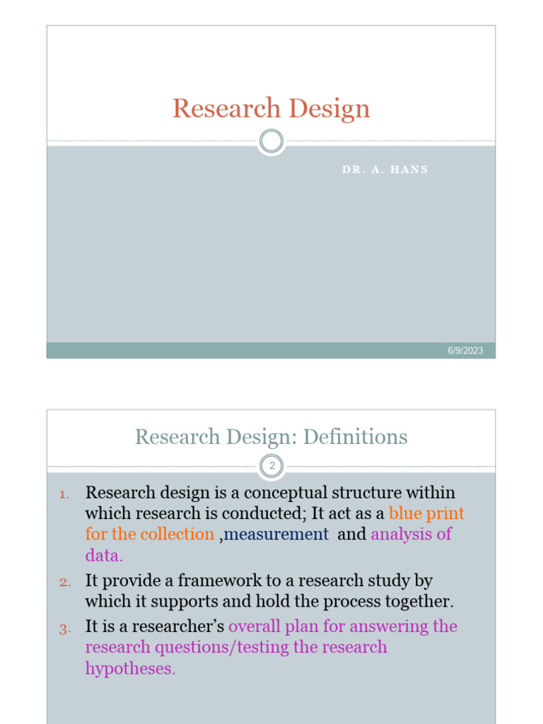 Understanding Research Design Essentials | PDF | Experiment ...