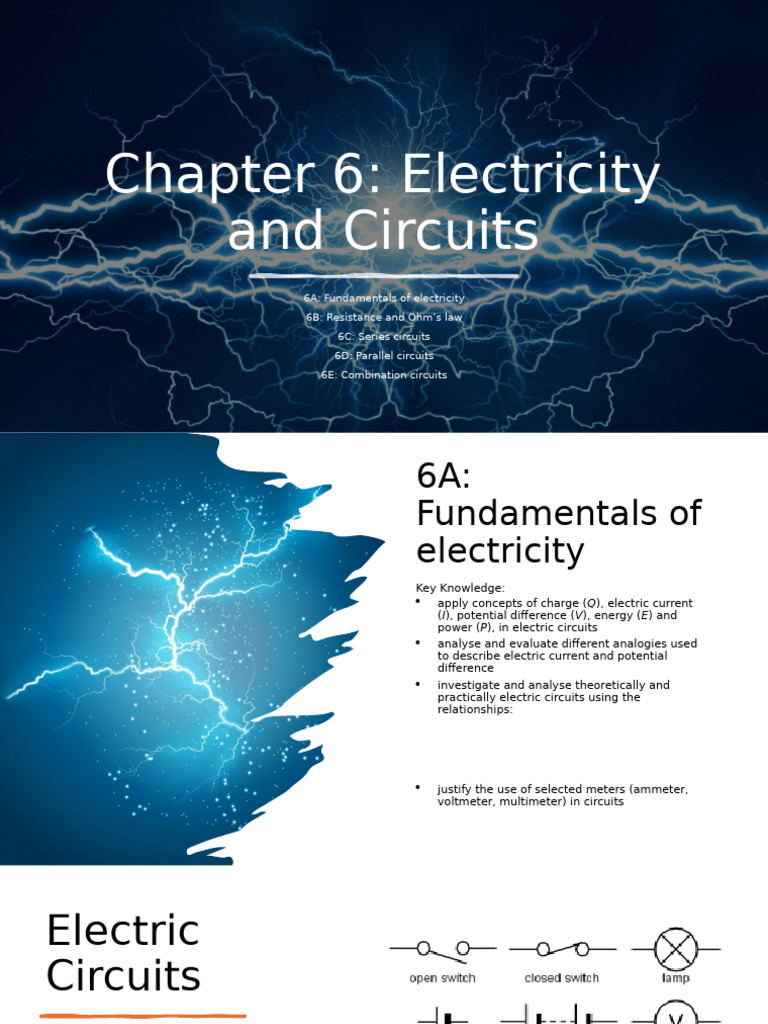 Electricity and Circuit Fundamentals | PDF | Electric Power | Series ...
