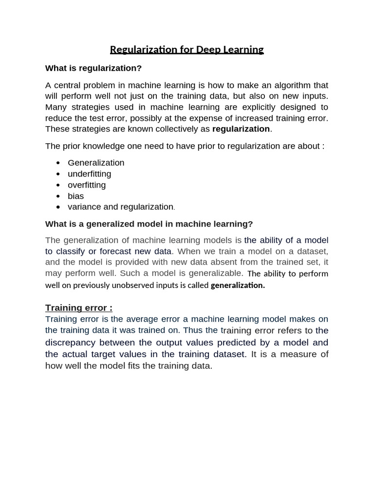 Understanding Regularization in Deep Learning | PDF | Machine Learning ...