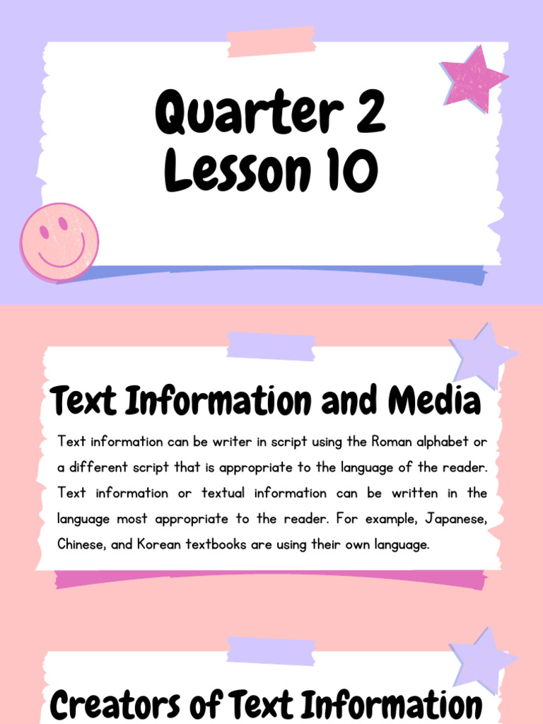 Understanding Text Information Types | PDF | Typefaces | Composition ...