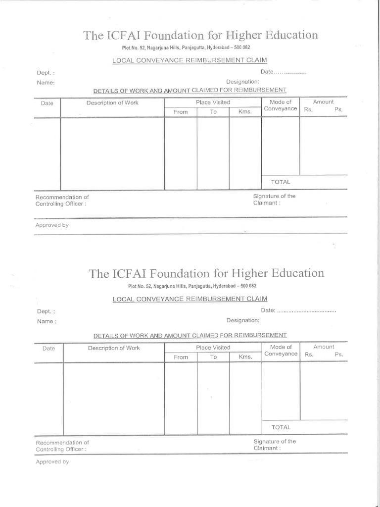 Conveyance Form | PDF