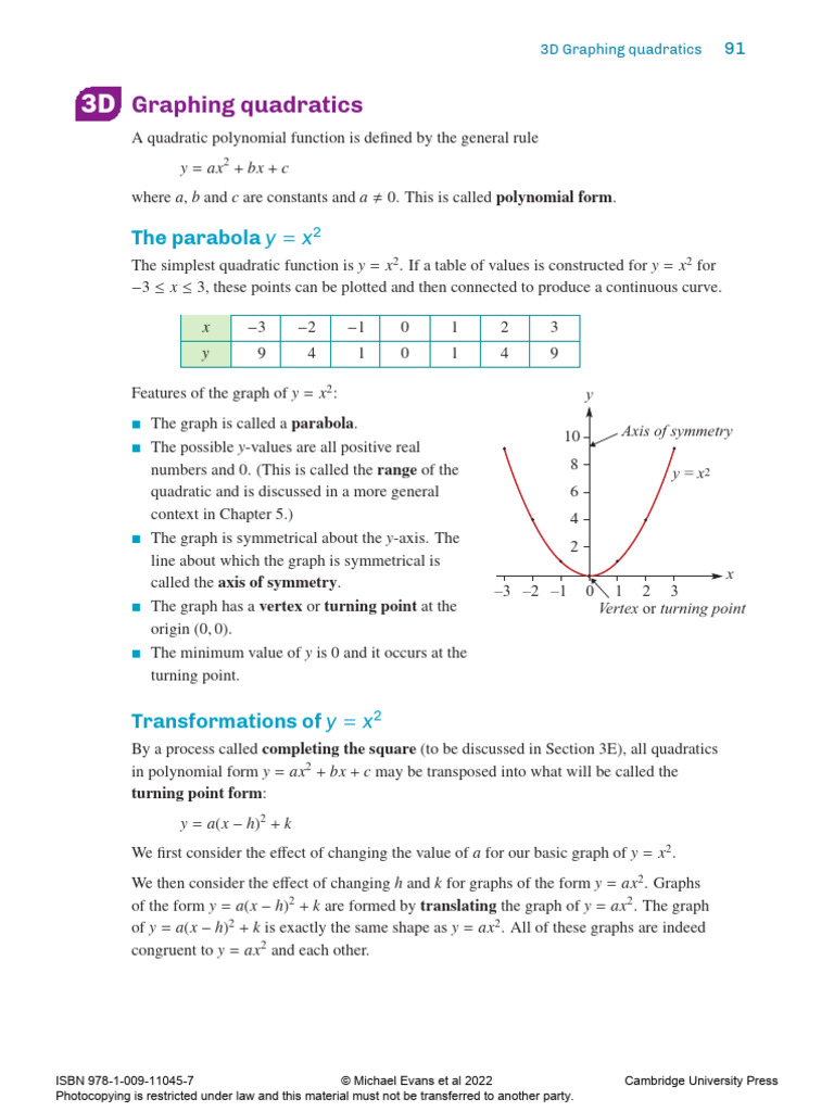 3D Quadratic Graphing Techniques | PDF | Quadratic Equation | Abstract ...