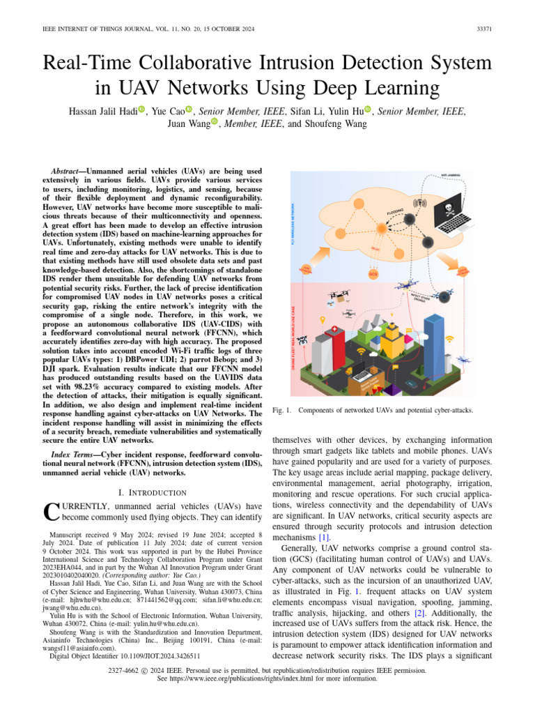 Real-Time Collaborative Intrusion Detection System in UAV Networks ...