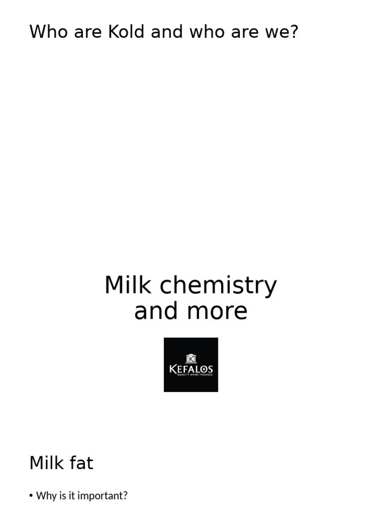 Understanding Dairy Processing Chemistry | PDF | Milk | Cheese