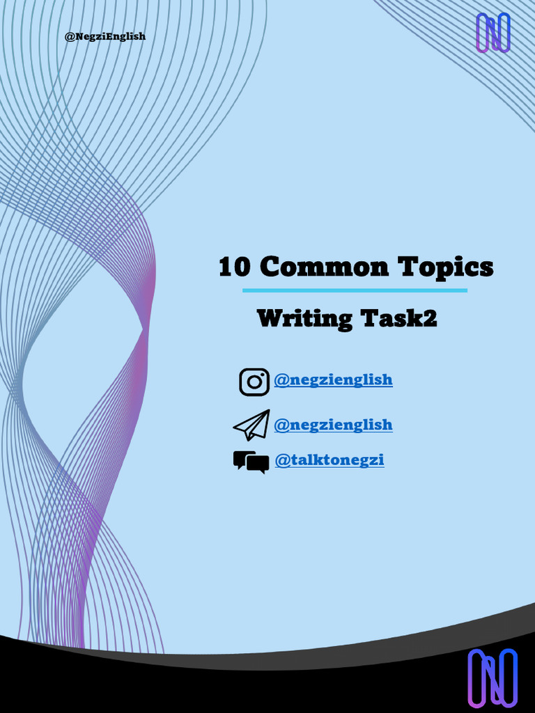 10 Common Topics & Collocation Lists-Negzienglish | PDF