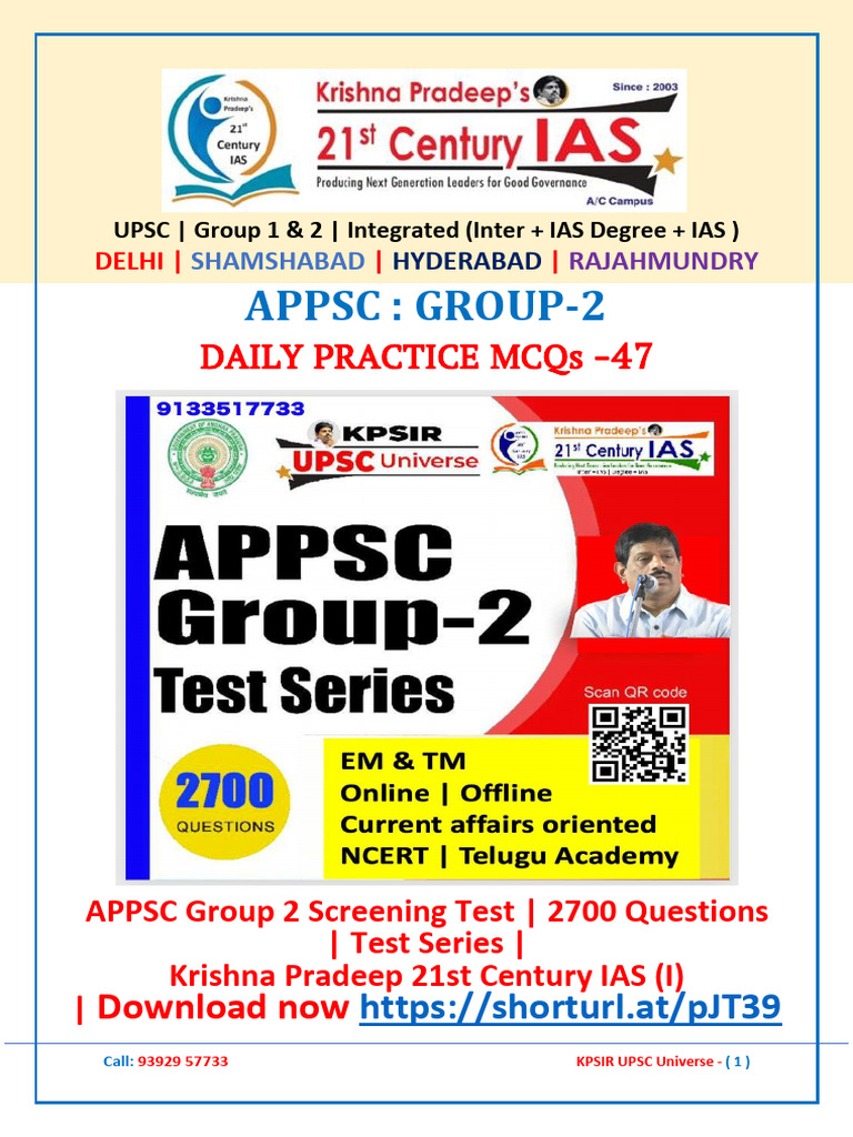 47 AP Gr-2 (TM) Practice-47 - 25976490 - 2025 - 12 - 22 - 19 - 15 | PDF