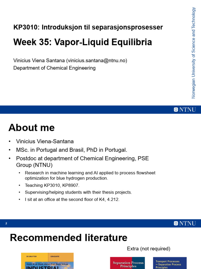 F1 Vapor-Liquid Equilibria | PDF | Distillation | Phase (Matter)
