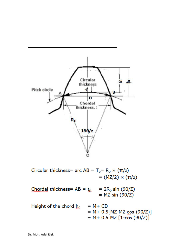 8.G4-Gear Tooth Thickness | PDF