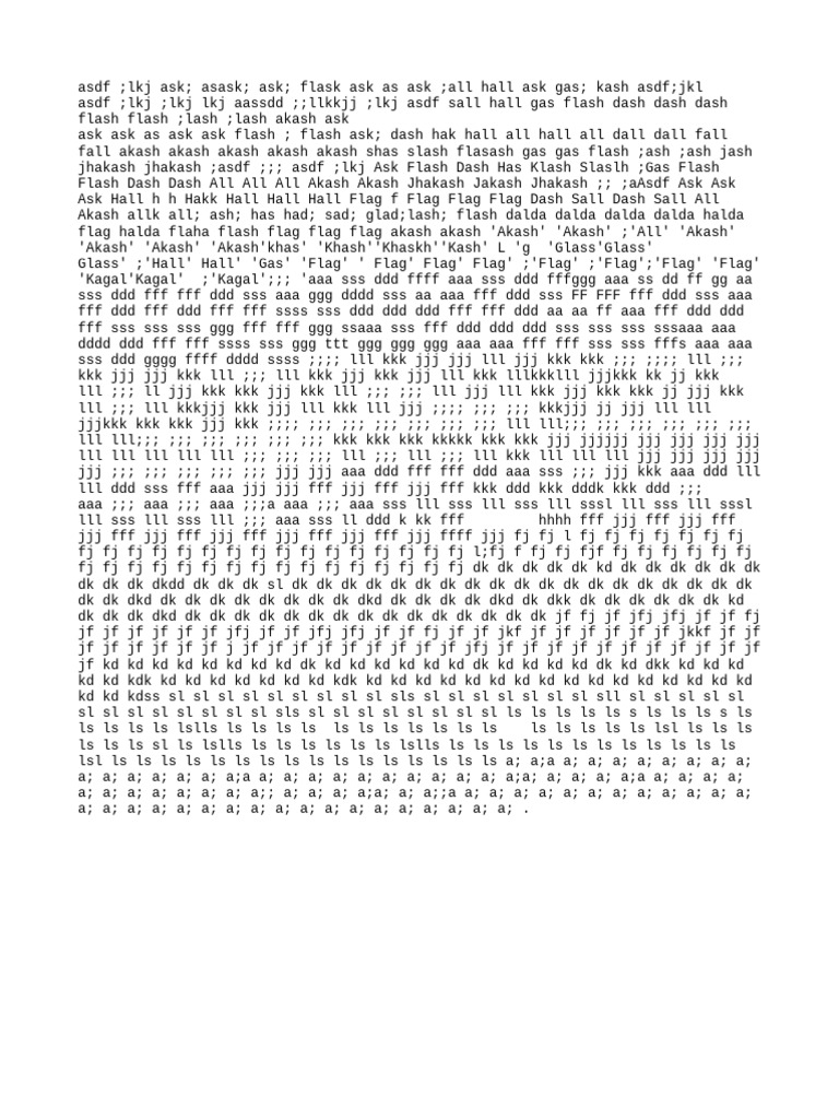Random Text Generator Output | PDF