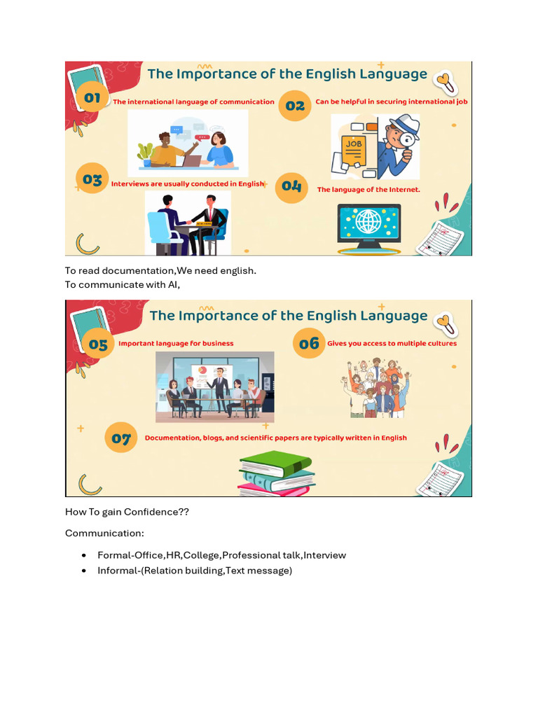 SCIC 01-Note of English Session | PDF