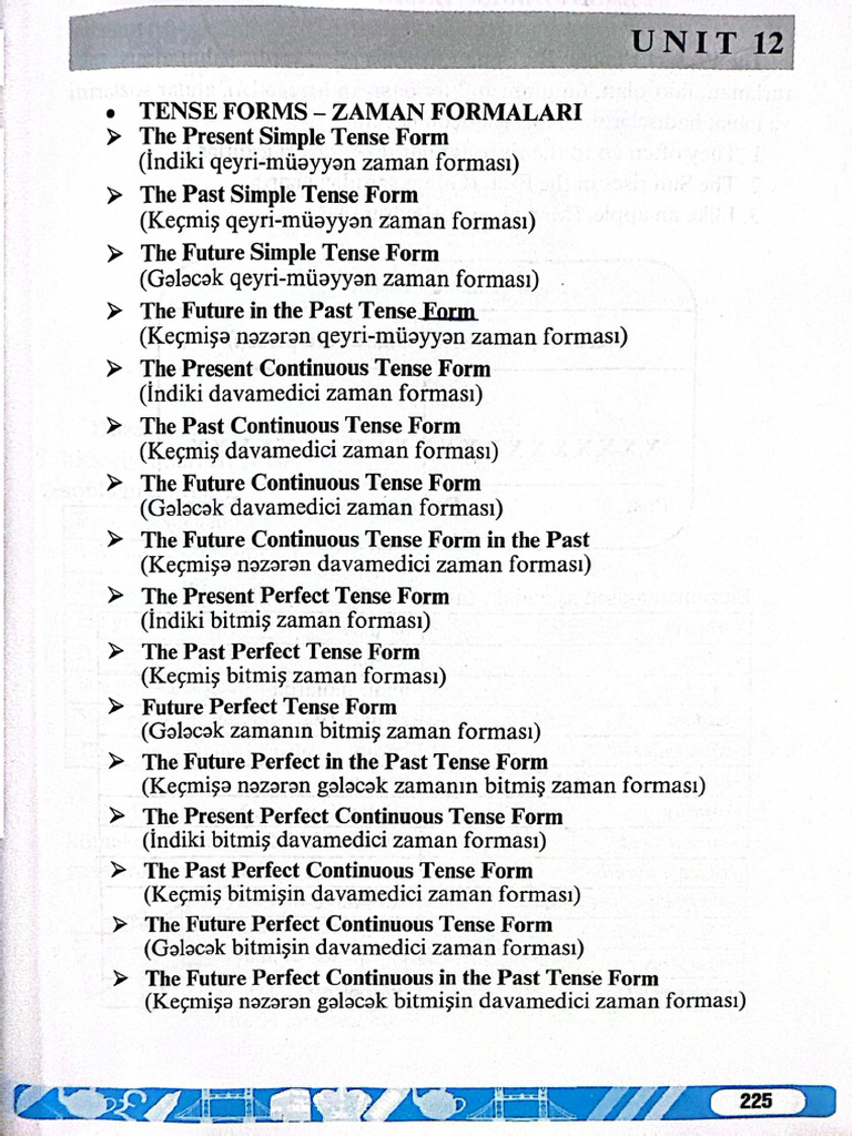 Tense Forms | PDF