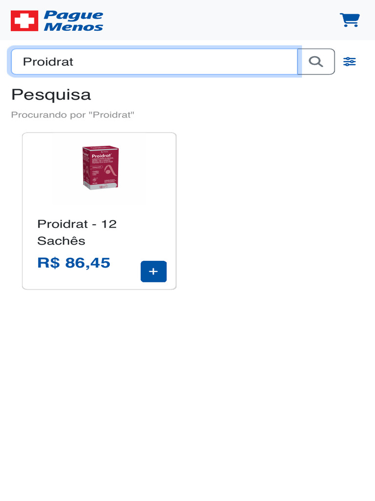 Proidrat 12 Sachês - R$ 86,45 | PDF