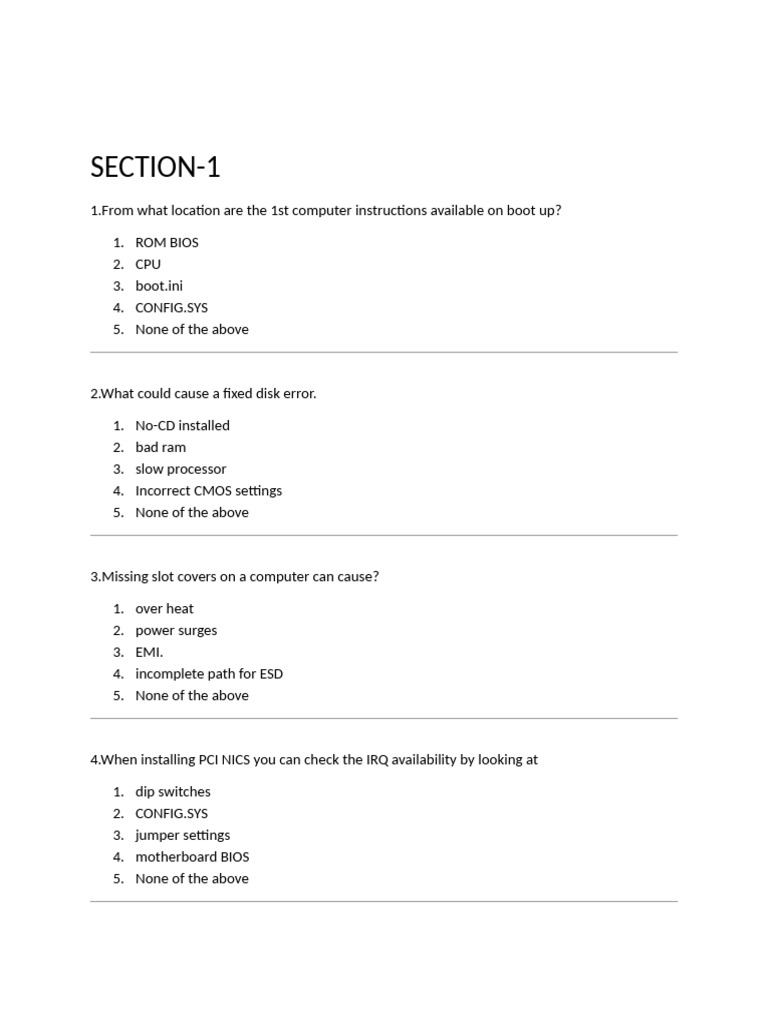 Computer Hardware | PDF | Bios | Printer (Computing)