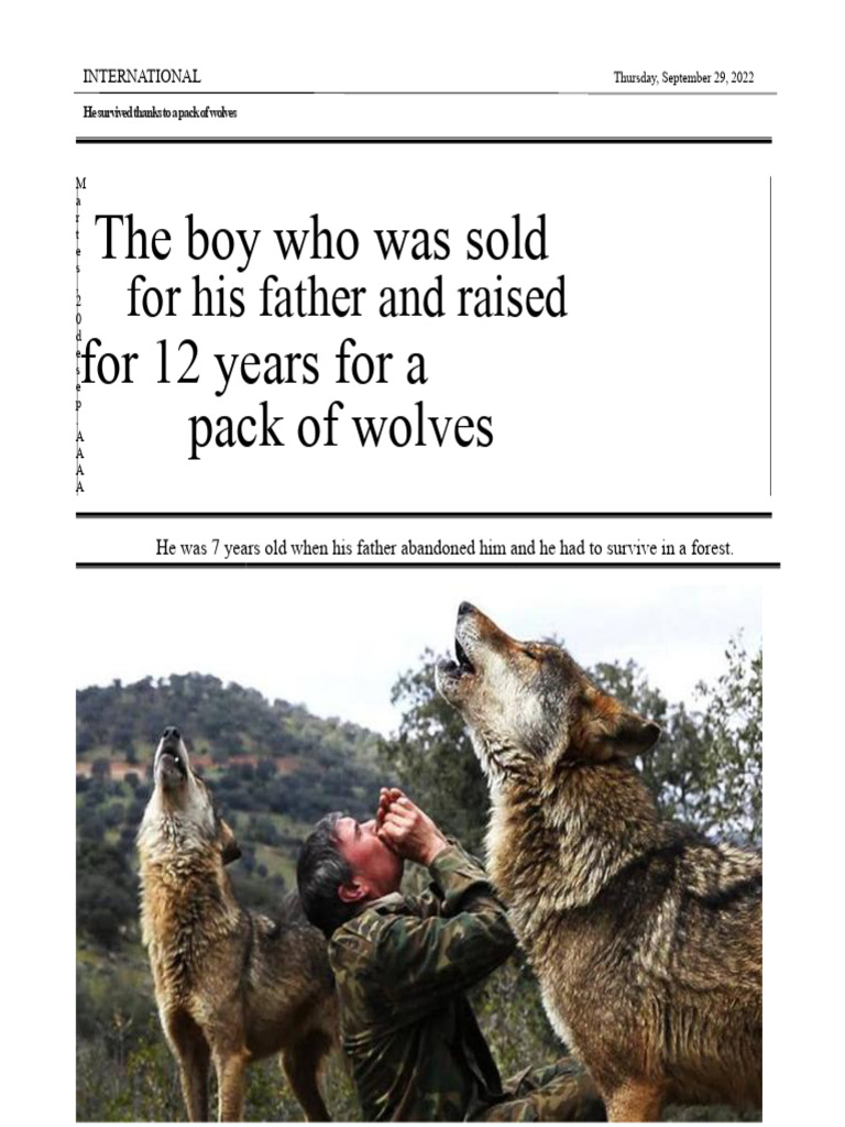 News of A Boy Raised by Wolves | PDF