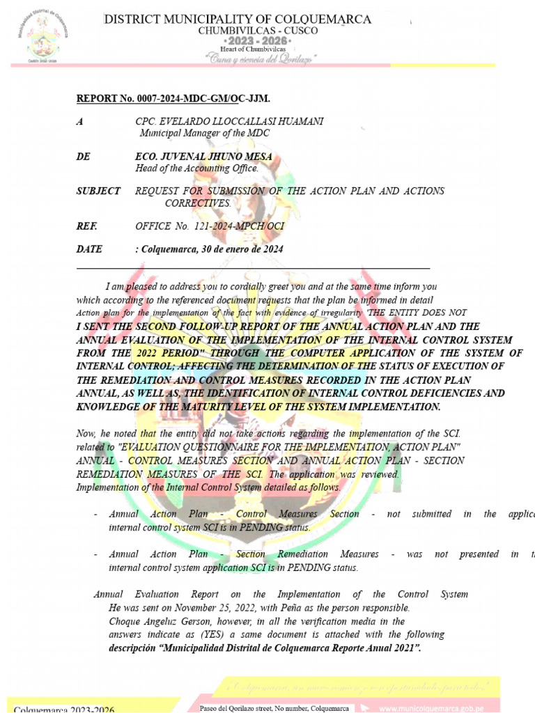 REPORT No. 07 Information Request OCI | PDF