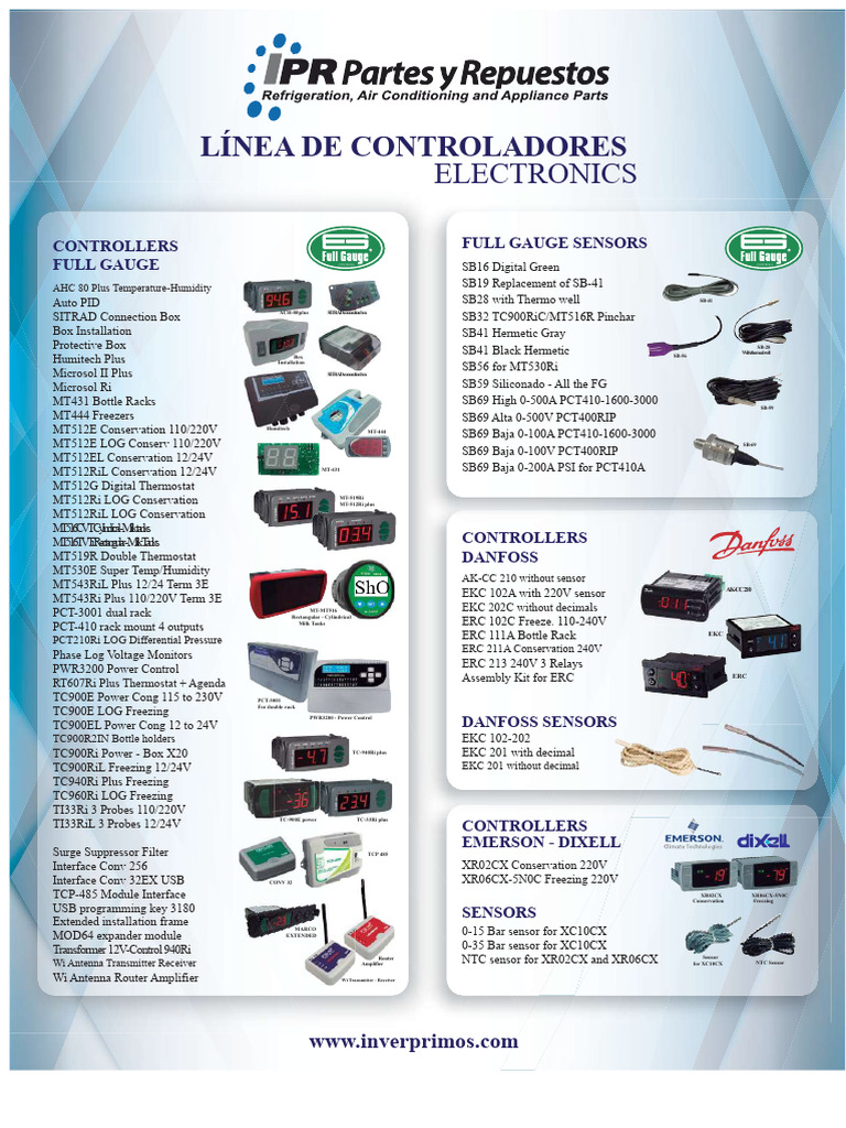 Full Gauge Electronics Controllers & Sensors | PDF | Electronic ...