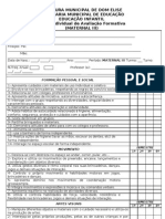 Ficha Individual de Avaliação Formativa Maternal 2012