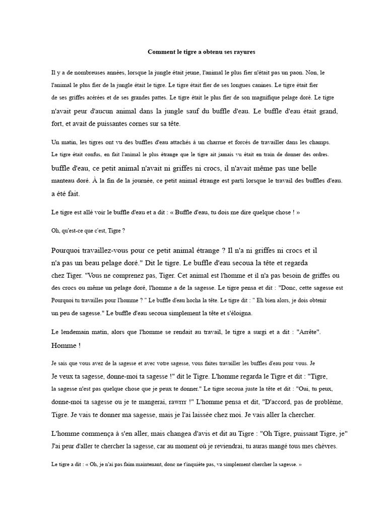 Origine des rayures du tigre | PDF | Tigre