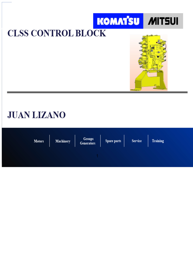 CLSS Control Valve Overview and Functions | PDF | Valve | Pump