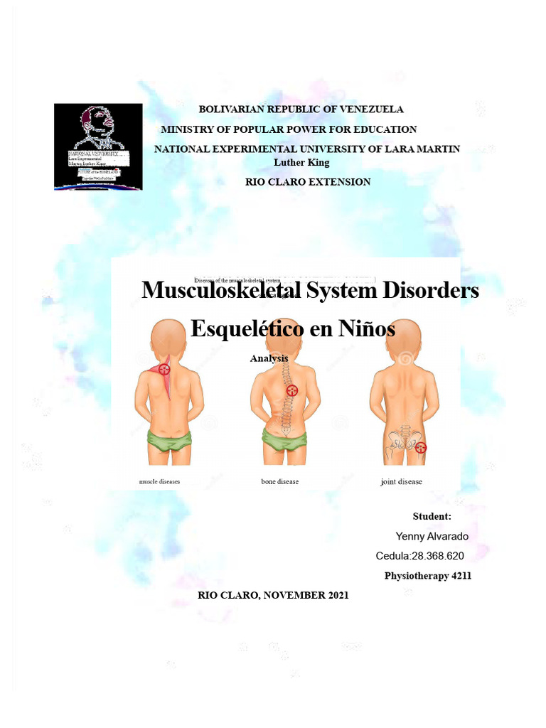 Musculoskeletal System Disorders | PDF | Human Musculoskeletal System ...