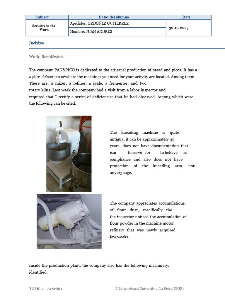 Security Risks in Bakery Operations | PDF