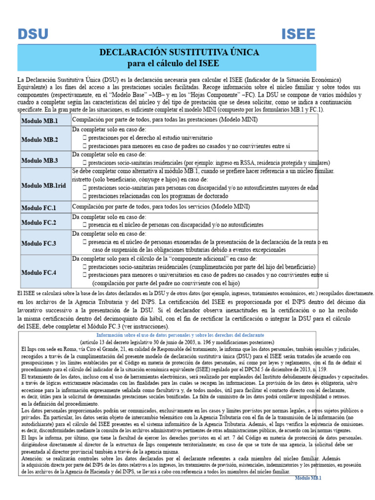 DSU Modelo Integral | PDF