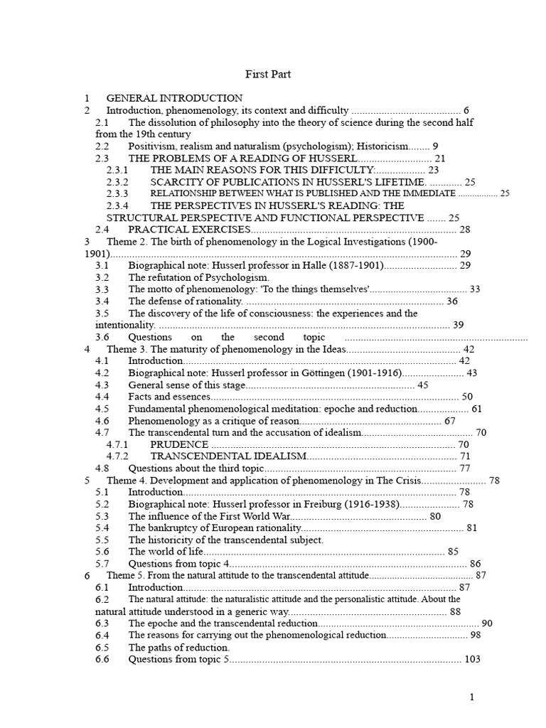 Understanding Phenomenology's Evolution | PDF | Phenomenology ...