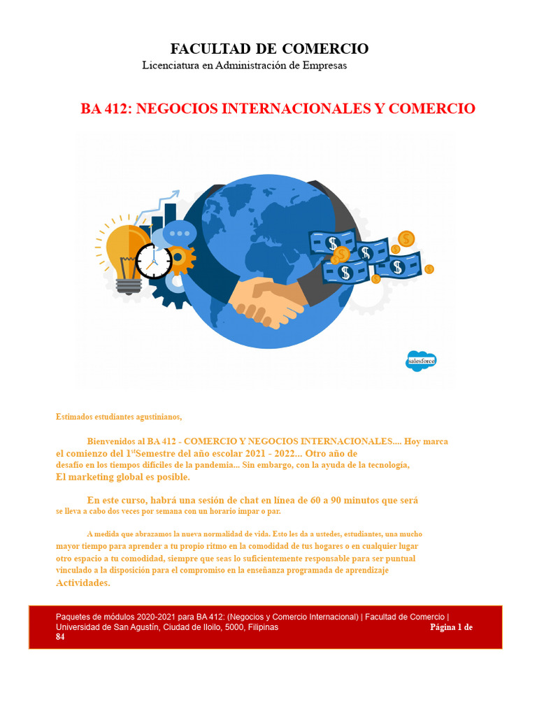 Módulo Sobre Negocios Internacionales y Comercio 13 | PDF ...