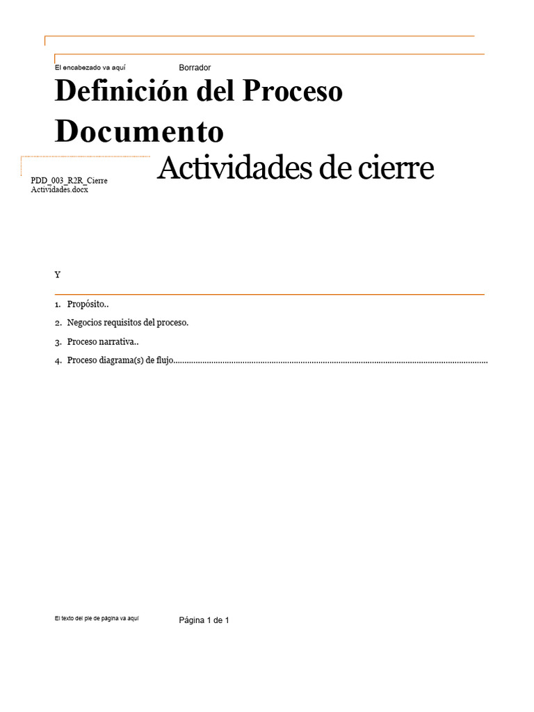 SAP - Documento de Definición de Proceso (PDD) para R2R - Actividades ...