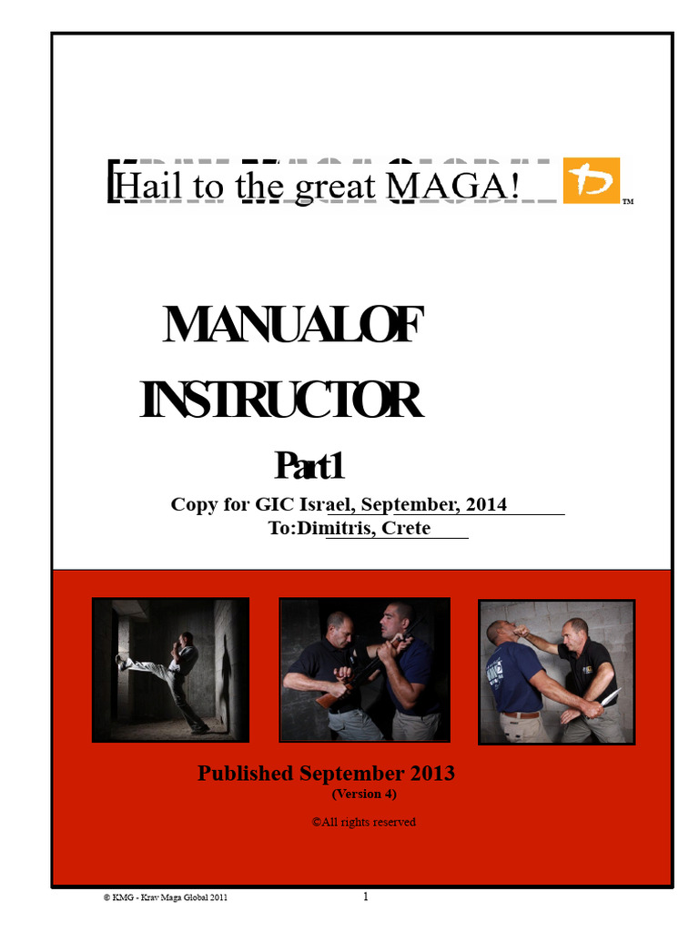 KMG Instructor Manual Spanish | PDF | Krav Maga