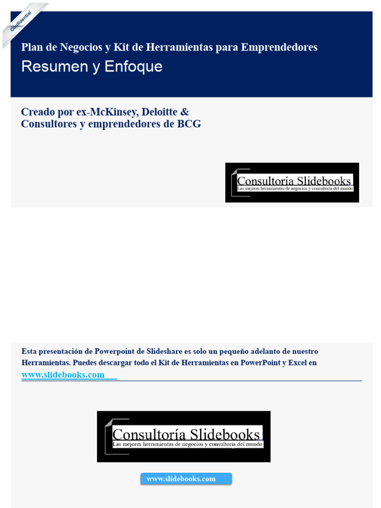 Kit de Herramientas para Emprendedores | PDF | Plan de negocios ...