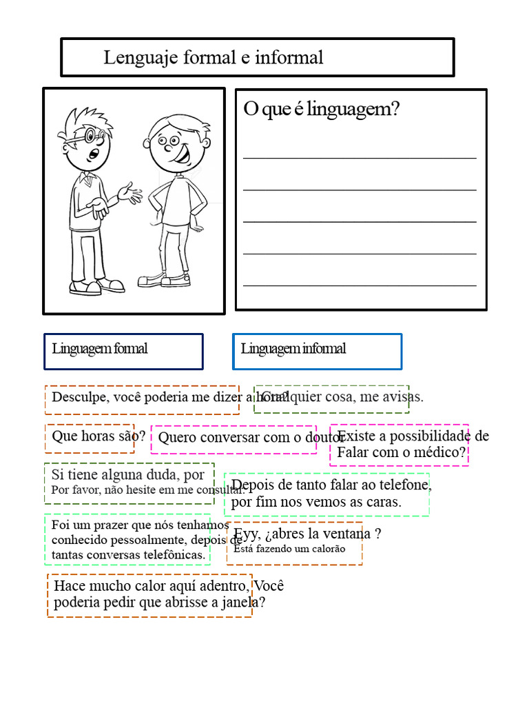 Linguagem formal e informal | PDF