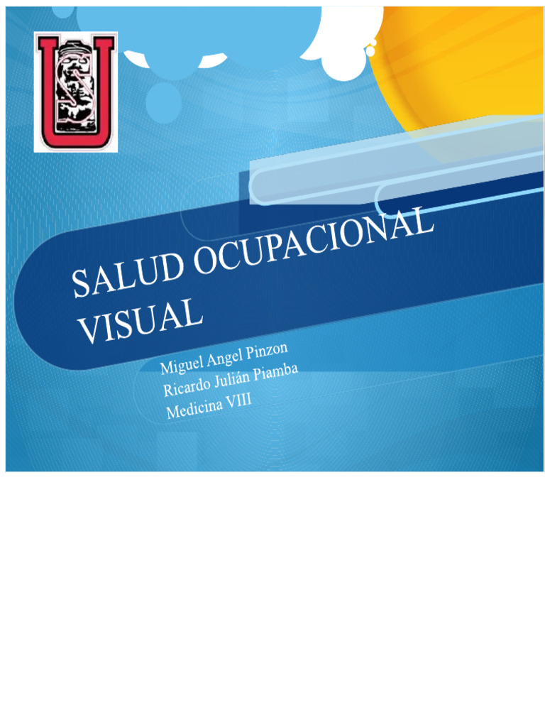 Occupational Visual Health Guidelines | PDF | Human Eye | Lighting