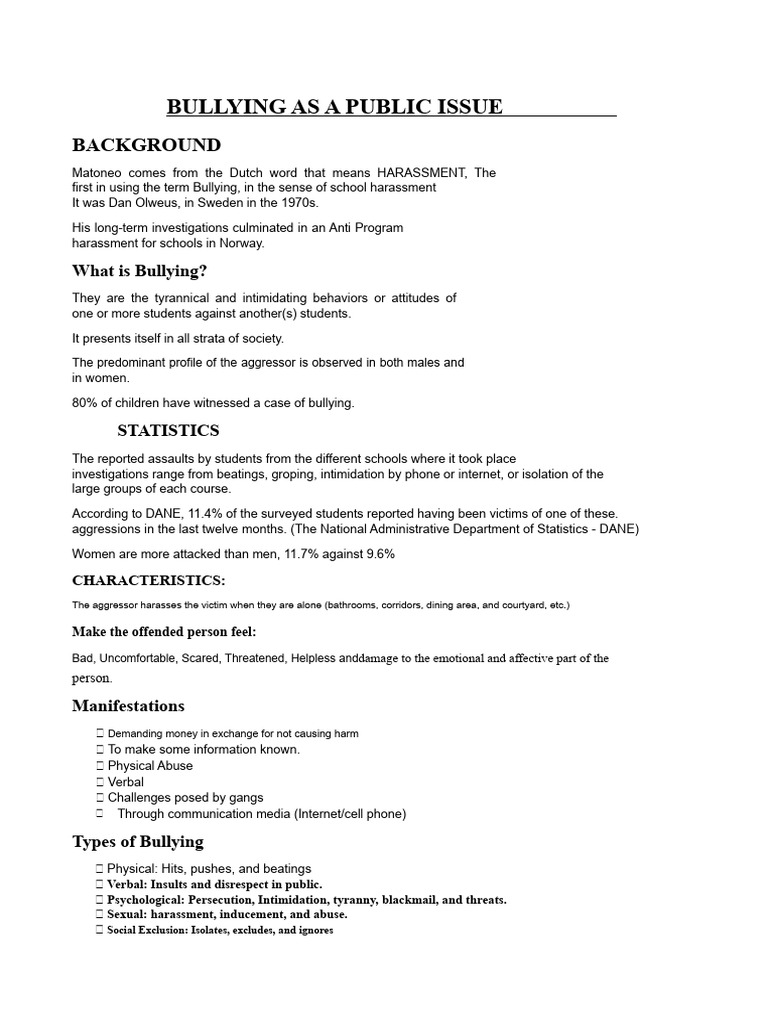 Understanding Bullying: Causes and Effects | PDF | Bullying | Harassment