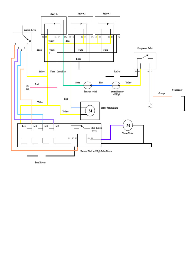 HVAC Relay Wiring Diagram Guide | PDF | Electrical Engineering ...