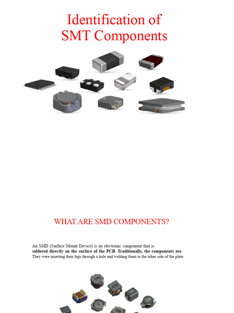 Overview of SMT Component Types | PDF | Printed Circuit Board | Inductor