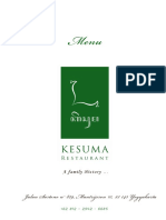 Download KESUMA Restaurant MENU - January 2015 by East Indies Consulting SN97225945 doc pdf